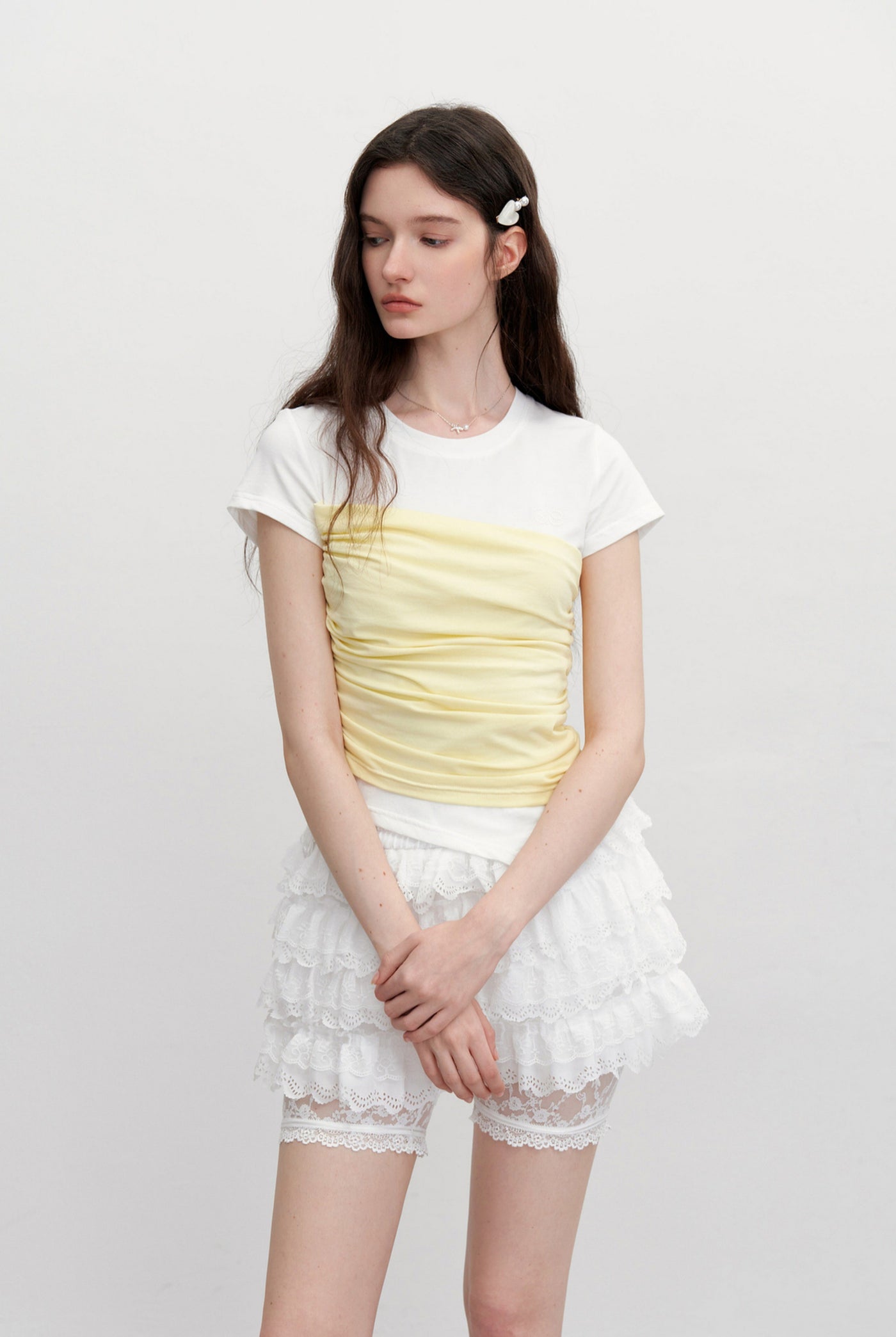 Fake Two-piece Short-sleeved T-shirt AYF0099
