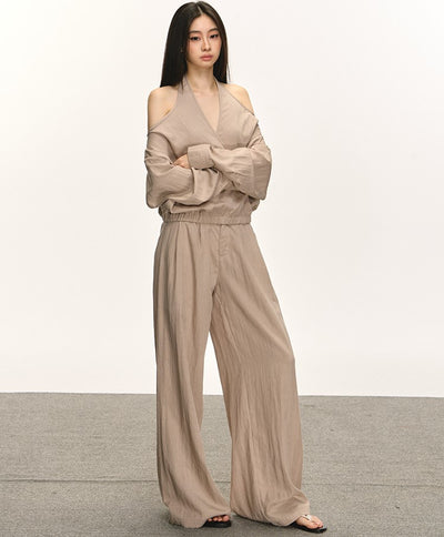 Off-shoulder Top/Flared Pants ANA0048