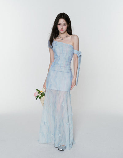 Romantic Gradient Off-shoulder Dress FRA0375