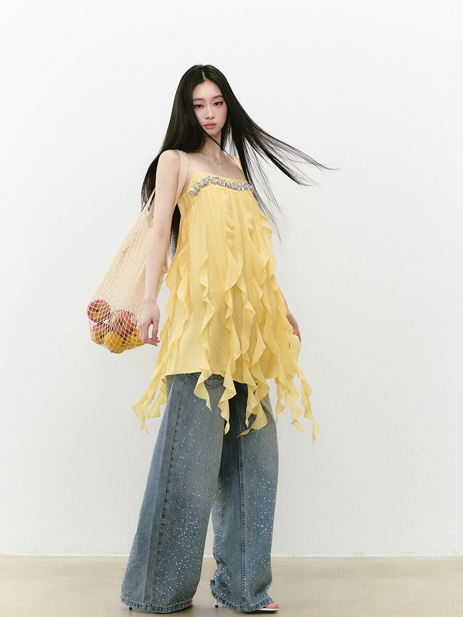 Suspender Dress/Cake Dress/Top/Jeans VIA0299