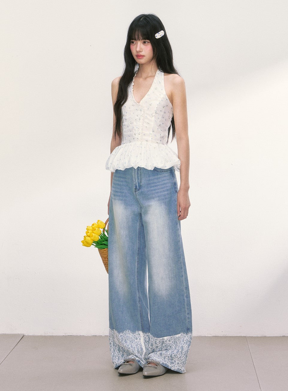 Floral Halter Neck Top WEE0007