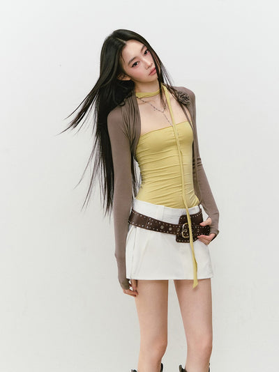 Flower Slim Fit Long-sleeved Cardigan VIA0334