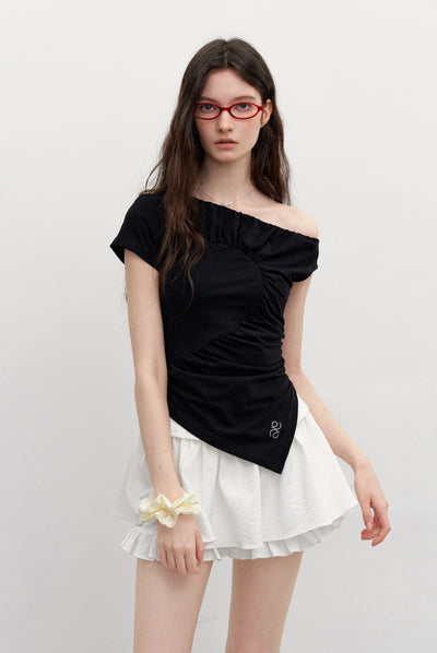 Lace Splicing Short Skirt AYF0096