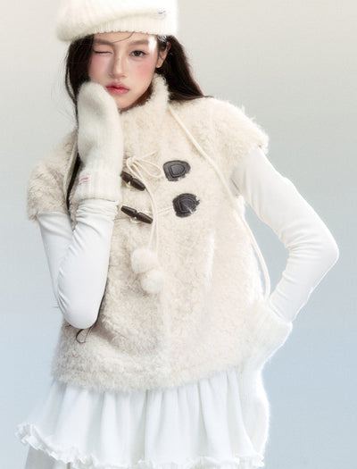 Eco-Friendly Fur Stand Collar Jacket FRA0442