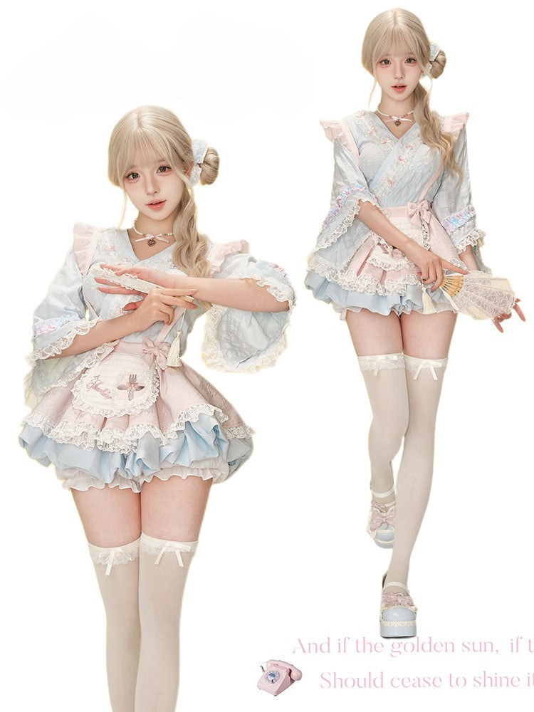 Japanese Style Top/Suspender Skirt SER0145