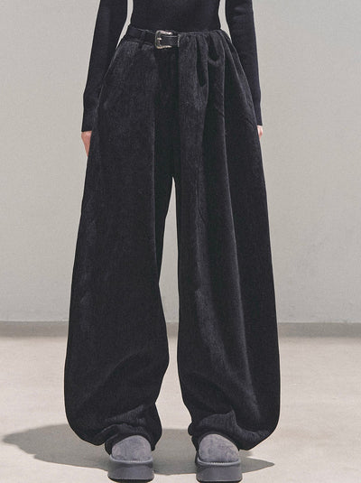 Loose Wide-Leg Belt Pants DIA0716