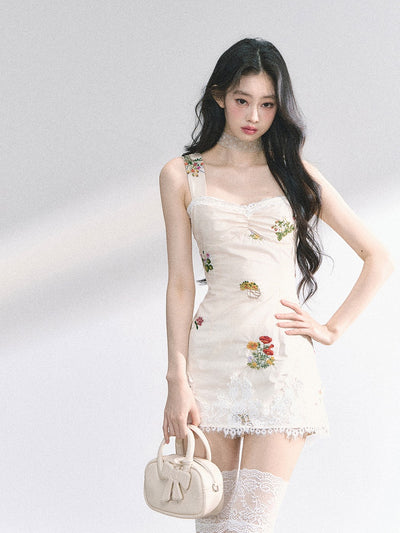 French Lace Flower Dress DIA0449