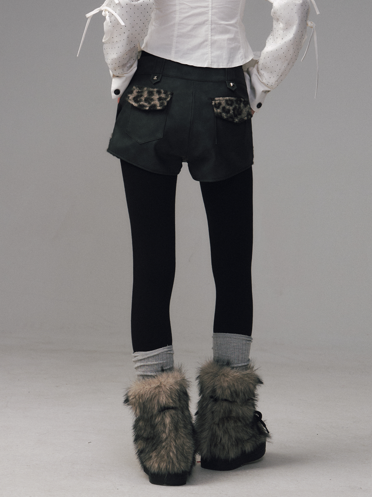 High Elasticity Fleece-Lined Thick Leggings FRU0127