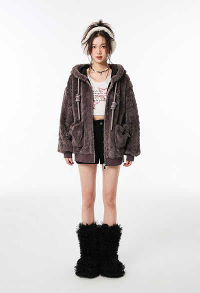 Fur High-grade Casual Cotton Jacket VIA0140