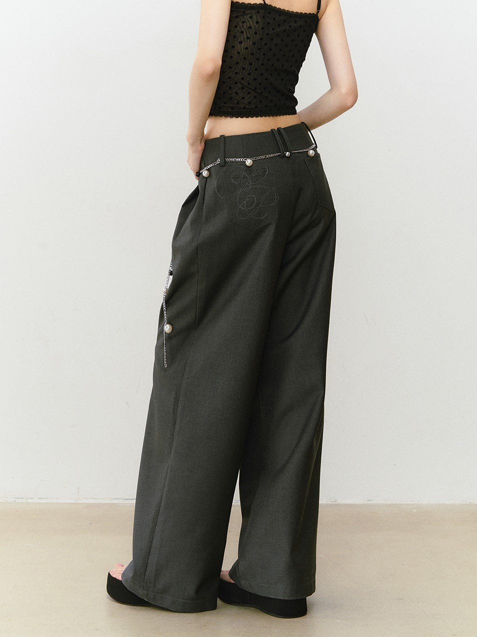 Wide-leg Drape Suit Pants VIA0330