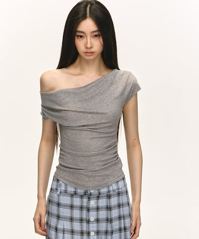 Swing Collar Short-sleeved T-shirt ANA0046