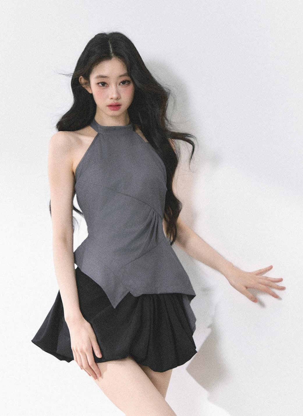 Waist Slimming Halter Neck Top DIA0466
