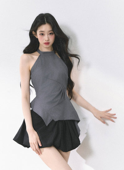 Waist Slimming Halter Neck Top DIA0466
