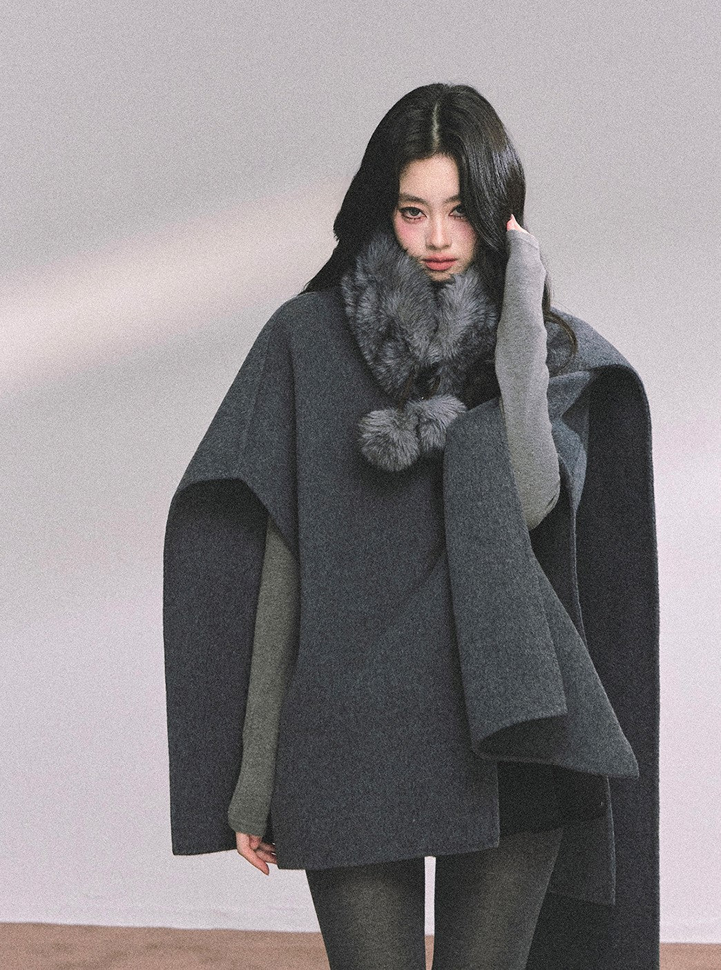 High-end French Luxury Woolen Cloak DIA0636