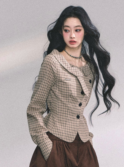 Plaid Long Sleeves Shirt DIA0639