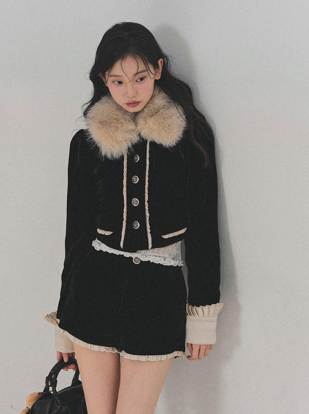 Snow Country Fur Short Jacket/Shorts DIA0702