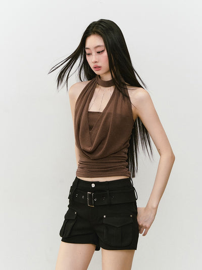 Three-dimensional Pocket Work Shorts VIA0321