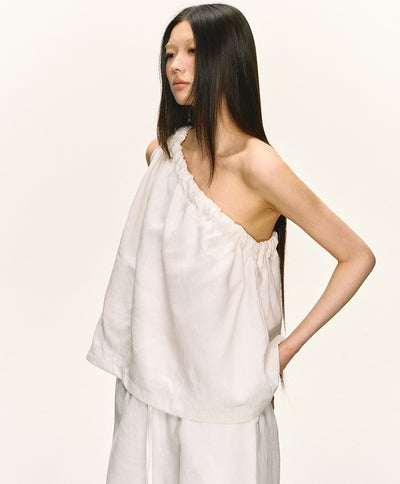 Niche Oblique Shoulder Sleeveless Top ANA0037