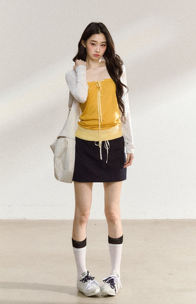Casual Thin White Cardigan SHI0214
