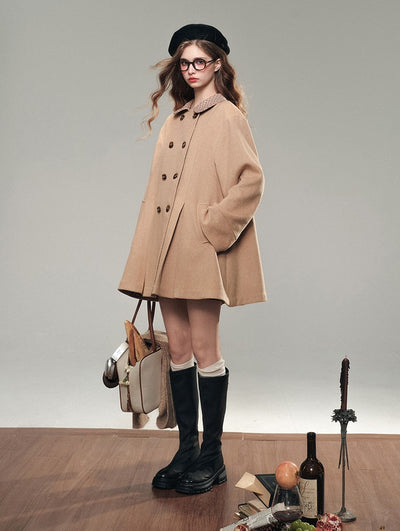 High-Proportion Wool Chestnut Brown Coat GRO0076