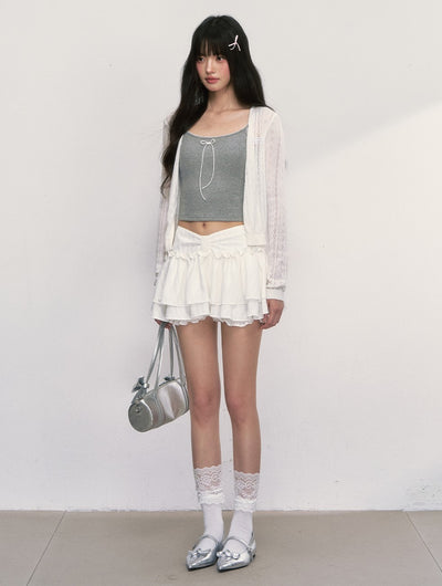 Bow Waist Puffy Cake Skirt WEE0020
