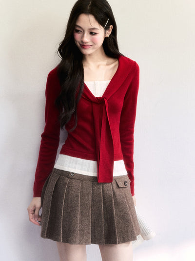 Retro Brown Mini Skirt FRA0497