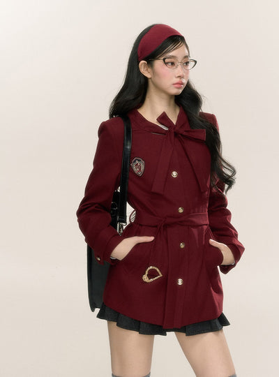 British Style Intellectual Suit Red Jacket DIA0234