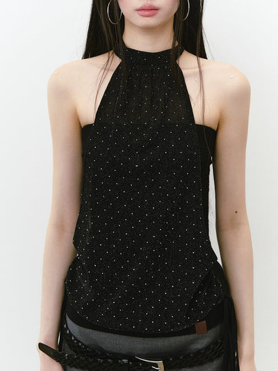 Halter Neck Glittering Top VIA0240
