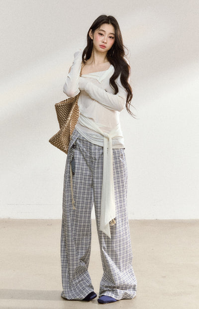 One Shoulder White Cross Strap T-shirt SHI0200