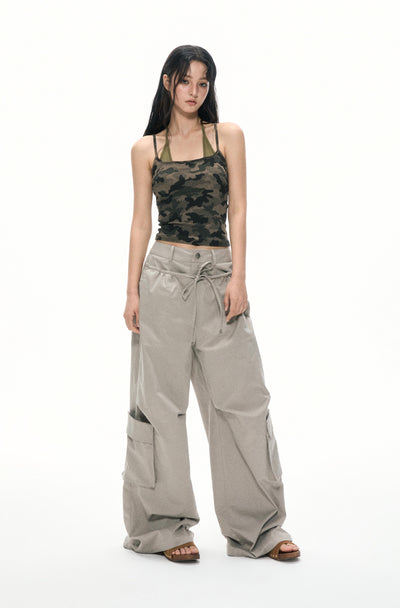 Backless Camouflage Camisole APE0386