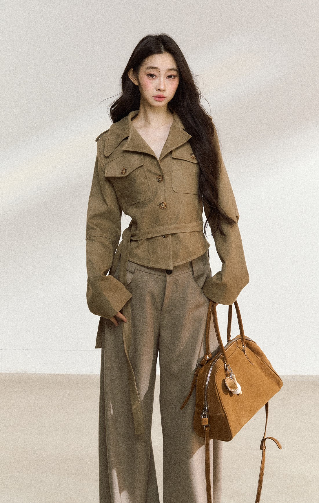 American Retro Suede Short Jacket SHI0224