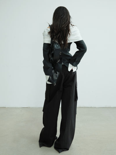 Off-shoulder Fake Two-piece Suit Jacket JNY0218