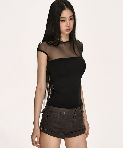 Transparent Tulle Top ANA0003