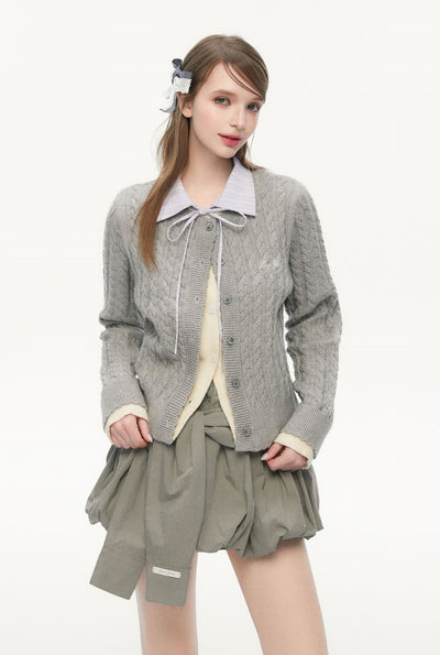 Fake Two-piece Shirt Collar Sweater SPE0076