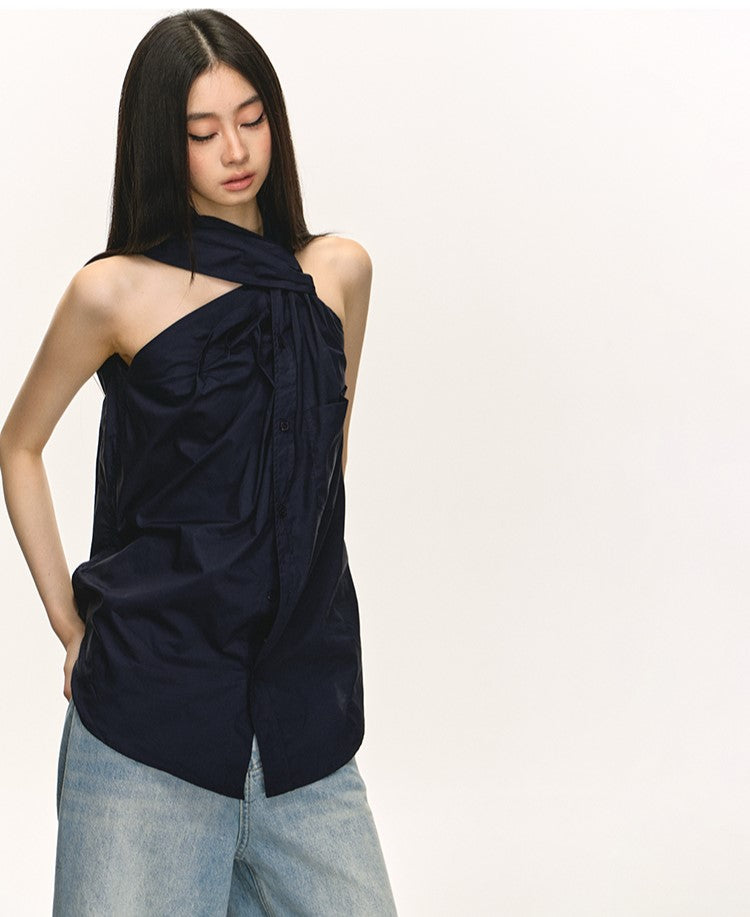 Halter Neck Twisted Top ANA0045