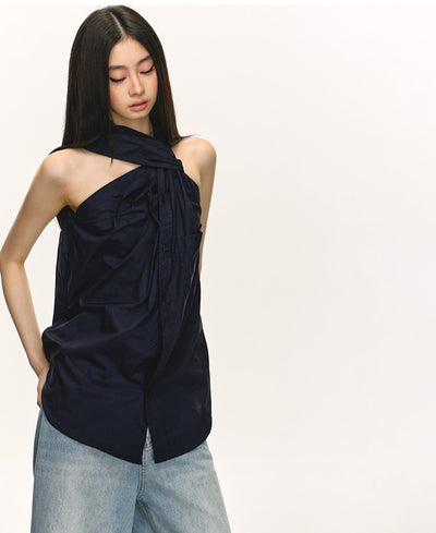 Halter Neck Twisted Top ANA0045