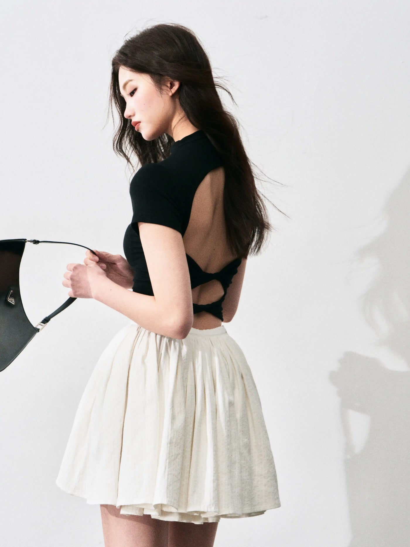Cotton Jacquard Puffy Skirt LUL0131