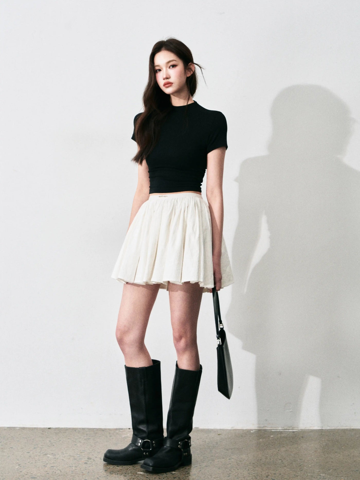 Cotton Jacquard Puffy Skirt LUL0131