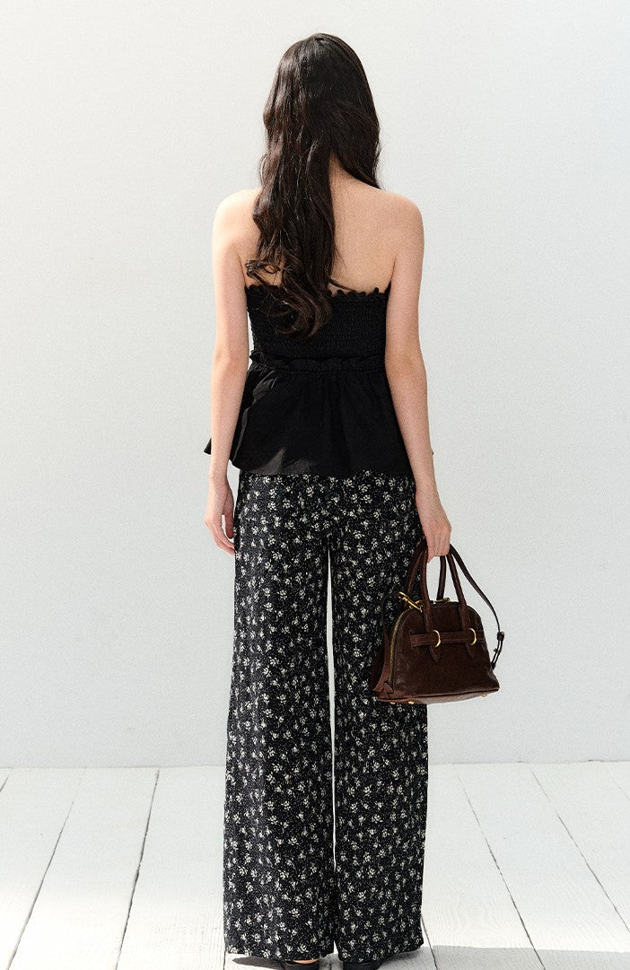 Black Slim-fit Tube Top SHI0154