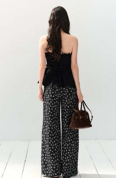 Black Slim-fit Tube Top SHI0154