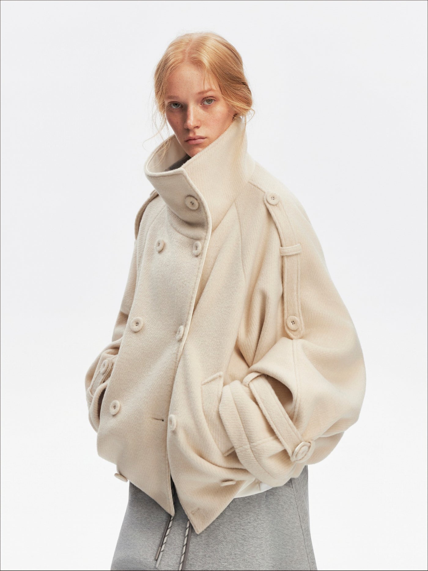 Batwing Sleeves Large Lapel Jacket SAL0202