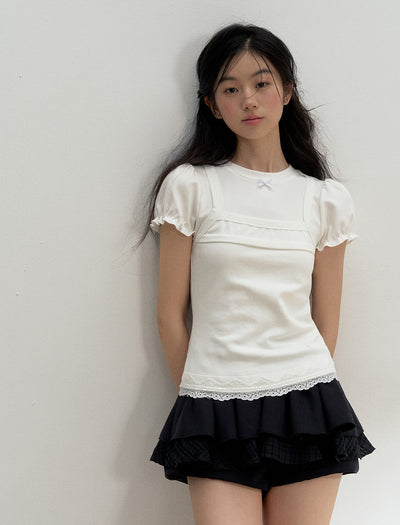 Multi-layered Short Puffy Shorts SUN0139