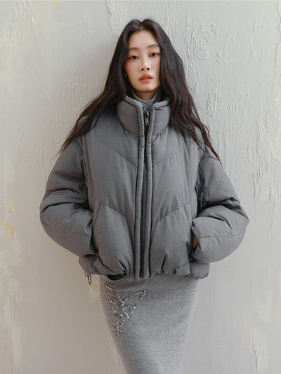 Winter Record Original Loose Thick Short Down Jacket SAL0095