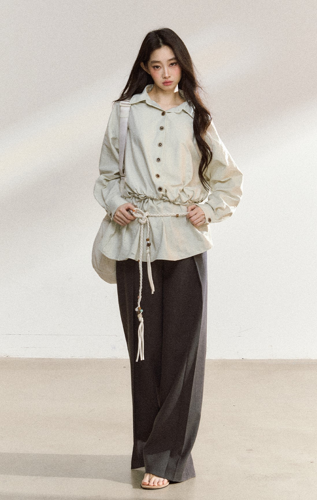 Casual Loose Long-sleeved Shirt./Shorts SHI0223