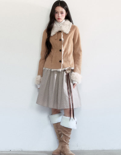 Suede Fur Plush Jacket FRA0447