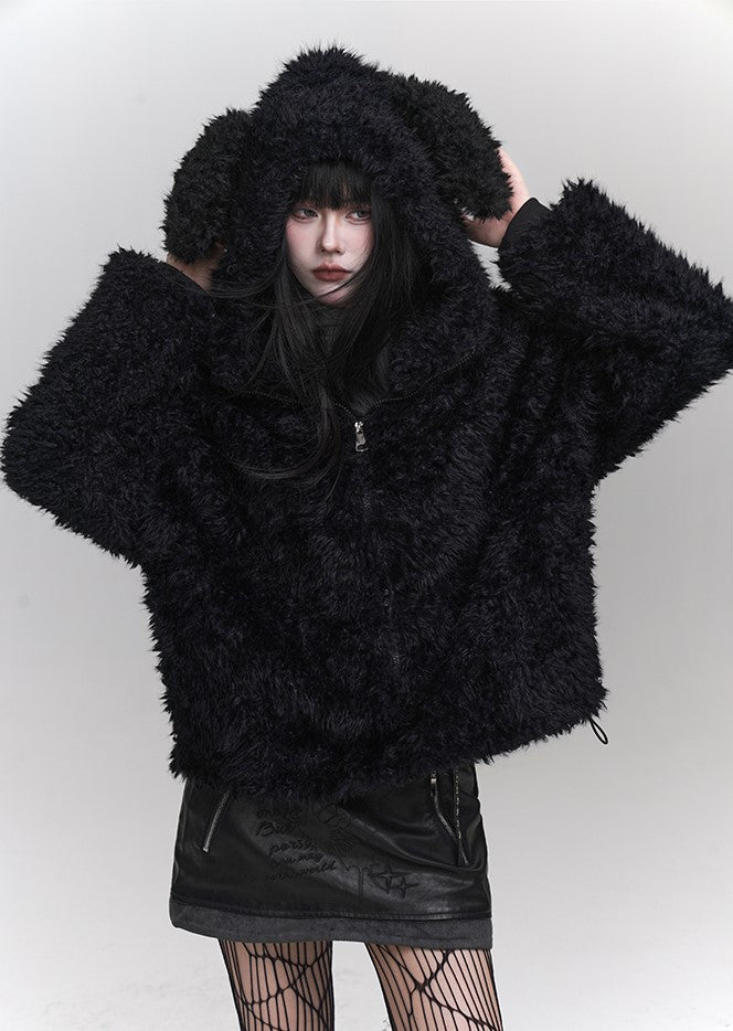 Rabbit Ears Plush Furry Subculture Jacket LAD0120