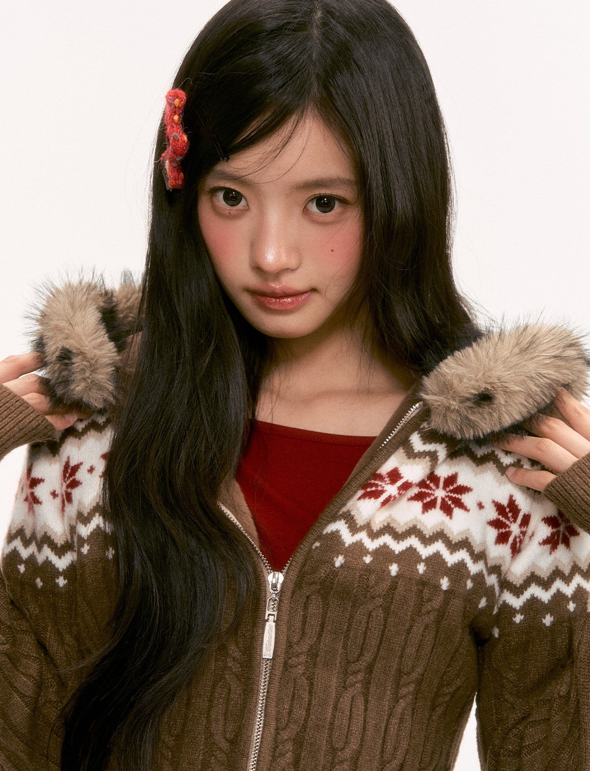 Nordic Design Hooded Knit Cardigan WEE0135