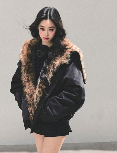 Fur Quilted Warm Coat DIA0664