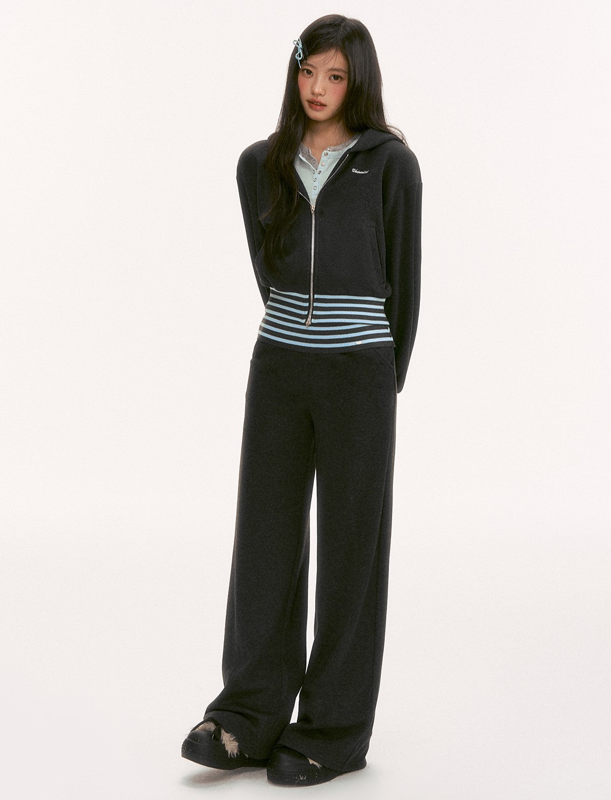 Waist Color Block Striped Casual Pants WEE0129
