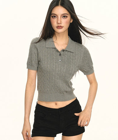 Tencel Knitted POLO Shirt ANA0066